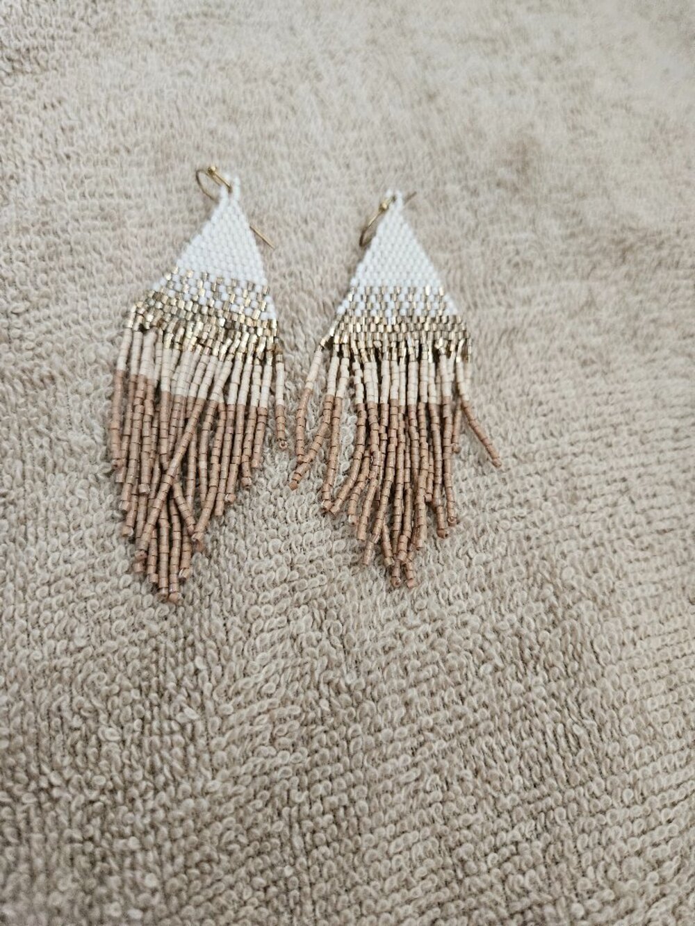 Hand made beaded earrings
